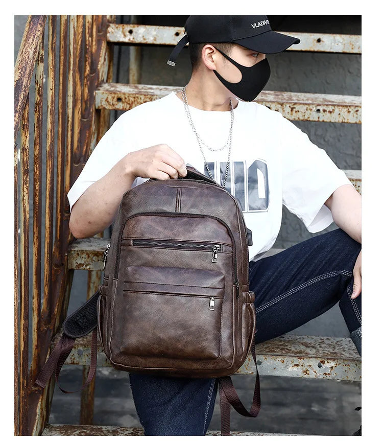 Atelier PU Laptop Backpack