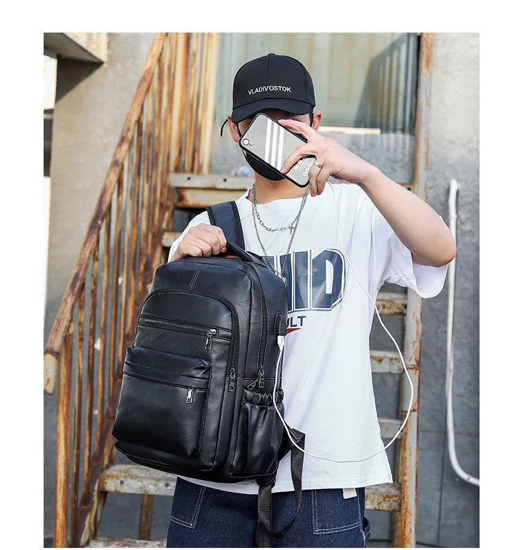 Atelier PU Laptop Backpack