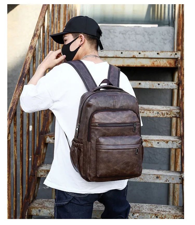 Atelier PU Laptop Backpack