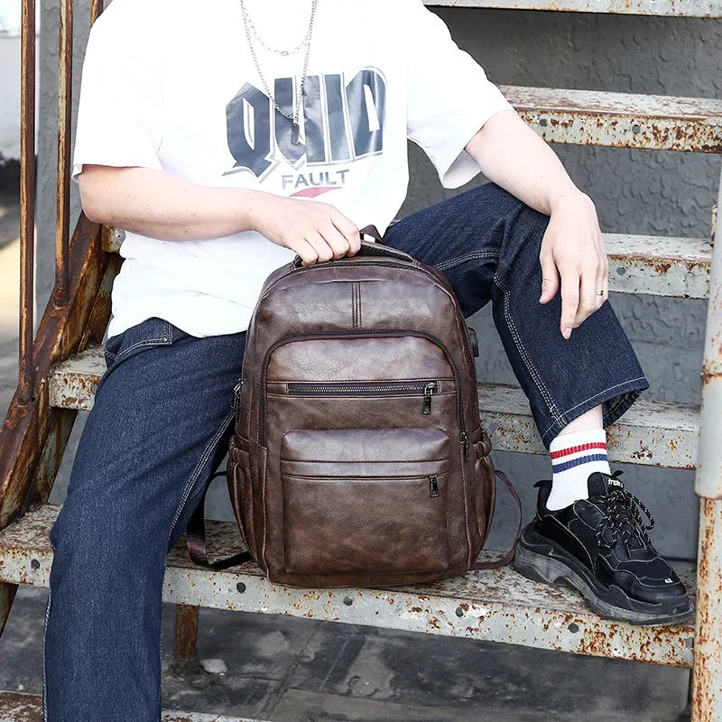 Atelier PU Laptop Backpack